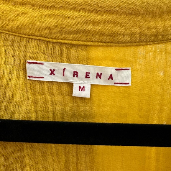 Xirena Georgia button front midi dress. Size Medium. Golden yellow. - Picture 3 of 7